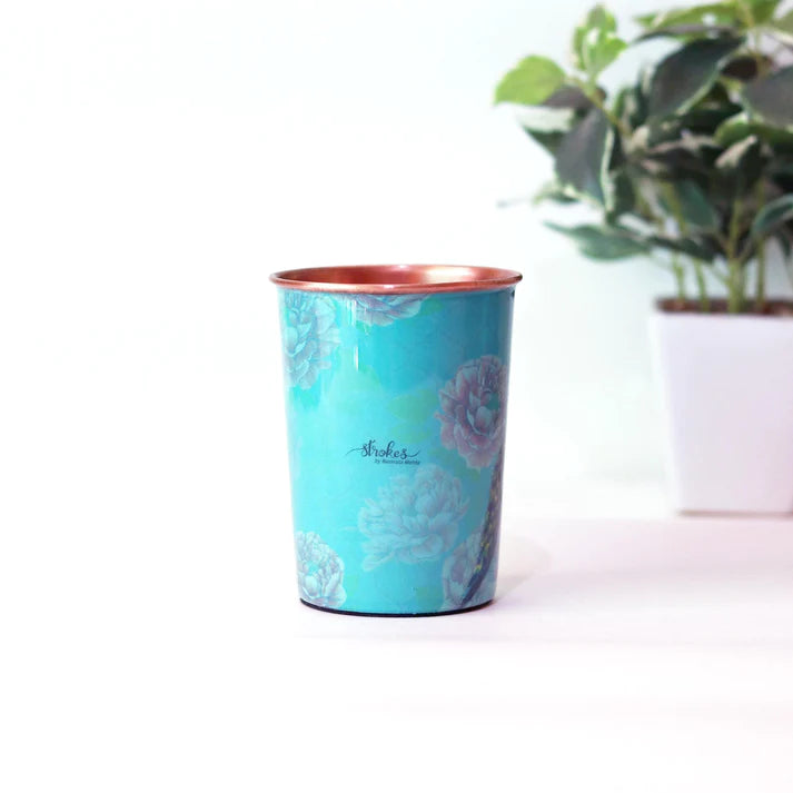 The Royal Peacock Copper Tumblers - Set of 2