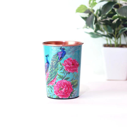 The Royal Peacock Copper Tumblers - Set of 2