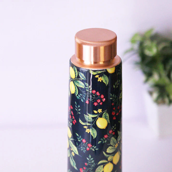 Zesty Lemon Copper Bottle