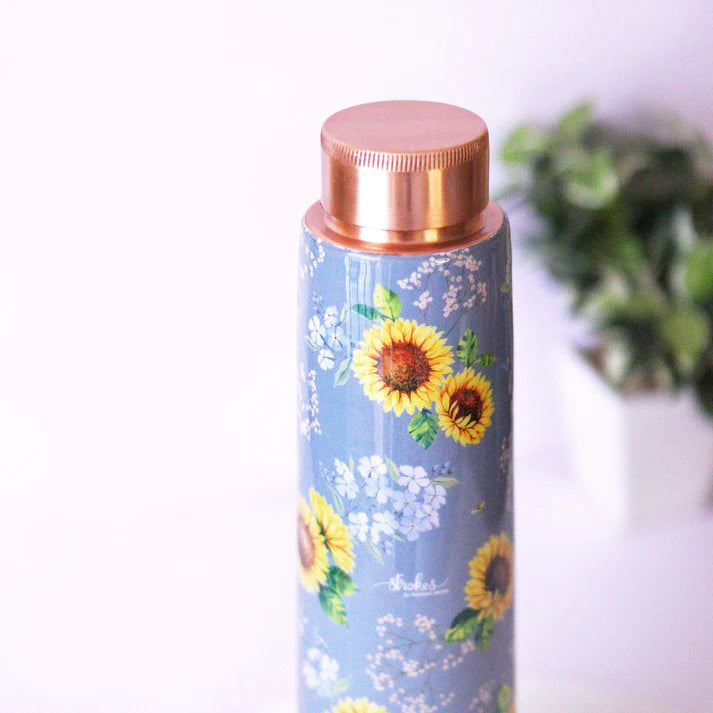 Garden Blooms Copper Bottle