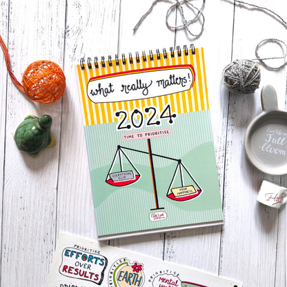 What Really Matters | 2024 Desk Calendar + FREE Stickers