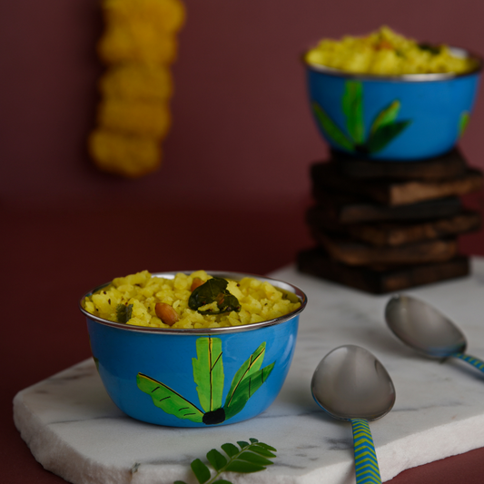 Malabar Bowl Dessert with Spoon (Set of 4)