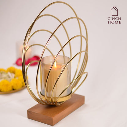 Royale Ring Candle Stand with Glass Holder