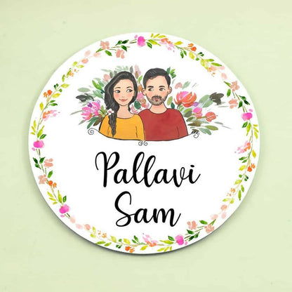 Customized Name Plate - Couple together Name Plate