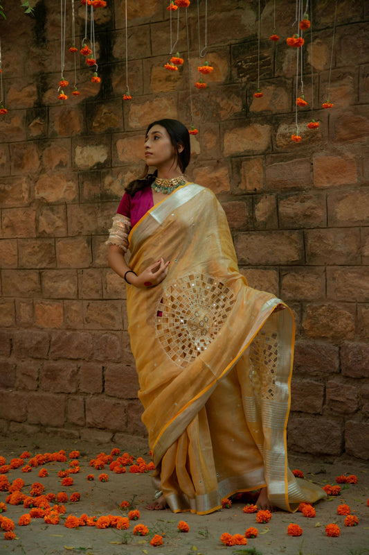 Yellow Inayat Saree