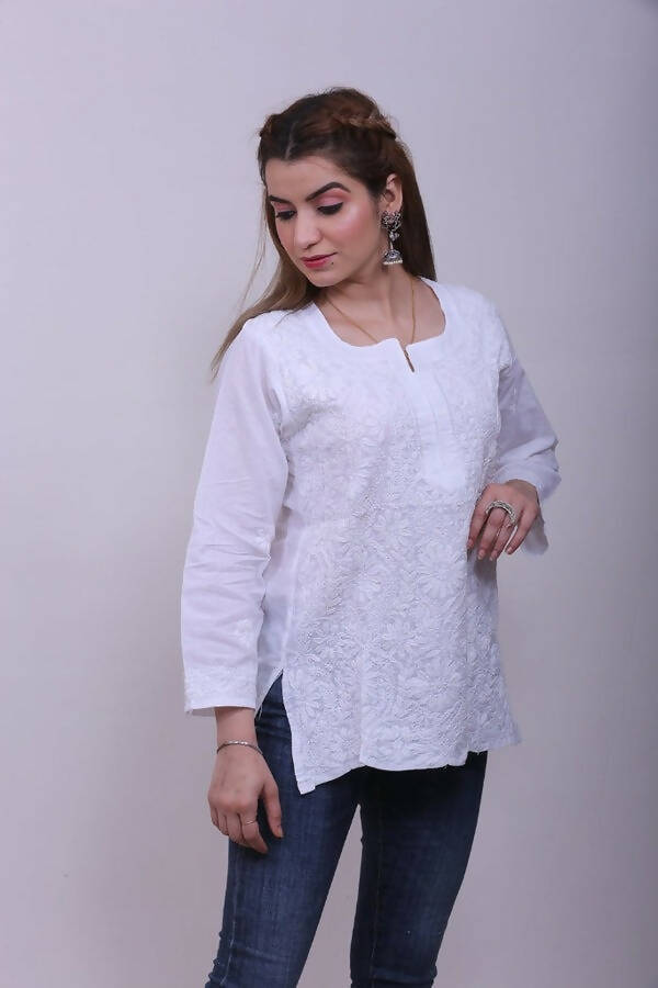 Chikankari Cotton Top