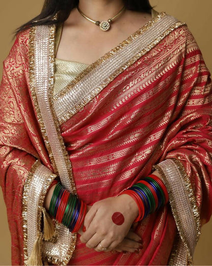 Crimson Red Aayat Saree