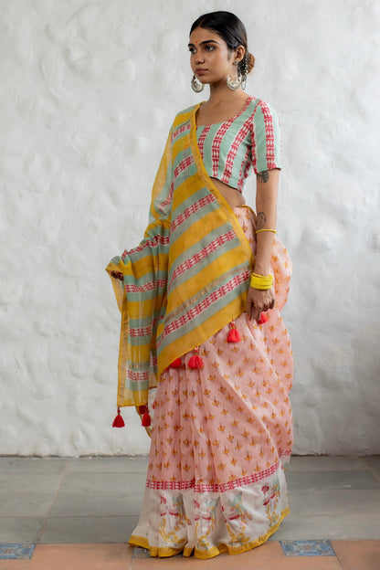 Amaltas Chanderi Saree