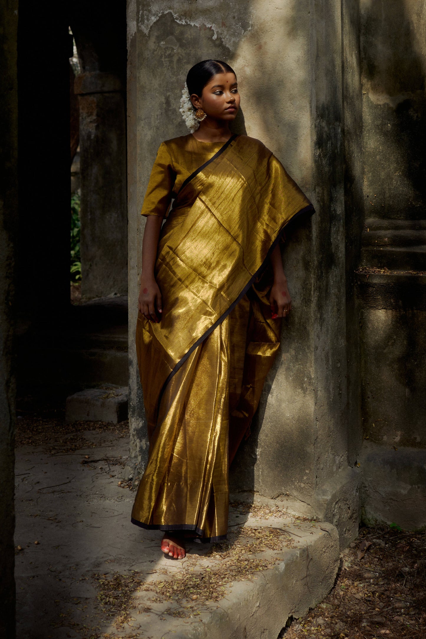 Shikara Gold Tissue Saree