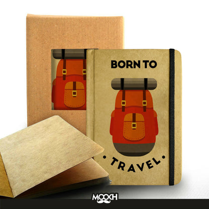 Born to Travel - A5 Hardcover Handcrafted Diary | Notebook