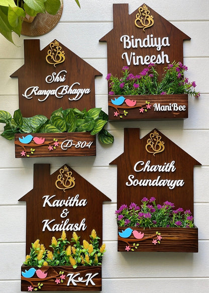 Home Planter Name Sign