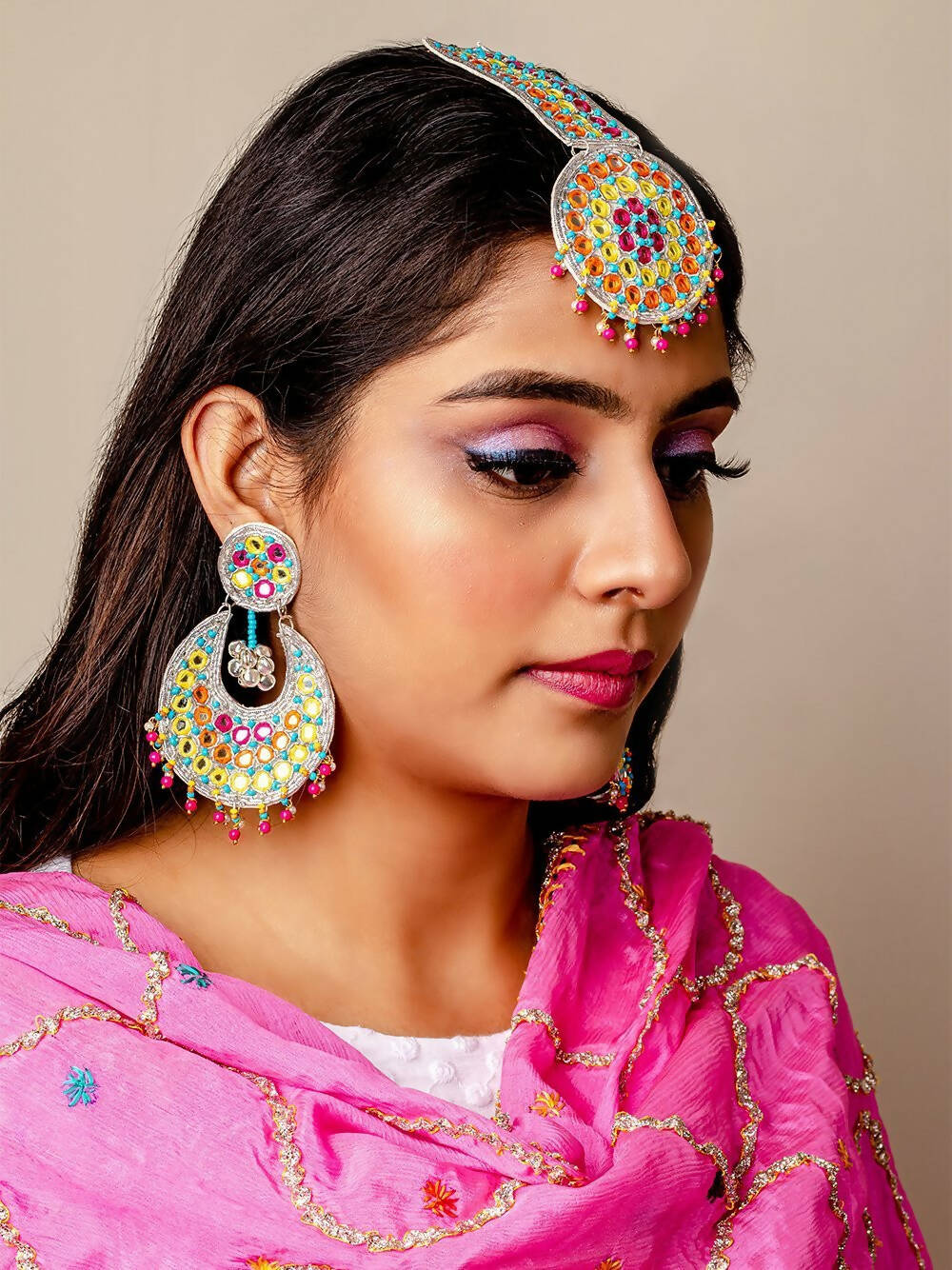 Sitara Festive Earring & Mang Tikka Set