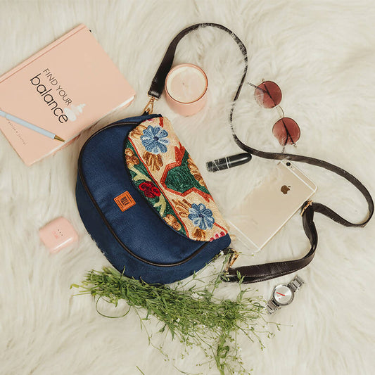 Sillica Blue Sling bag