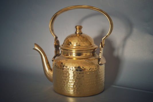 Brass Hammered Kettle - Small