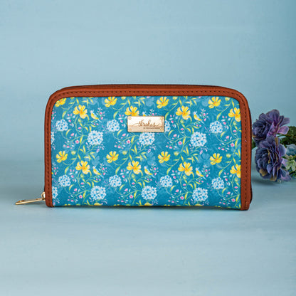 Vintage Blooms Zipper Wallet