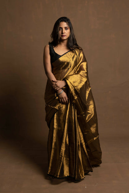 Shikara Gold Tissue Saree