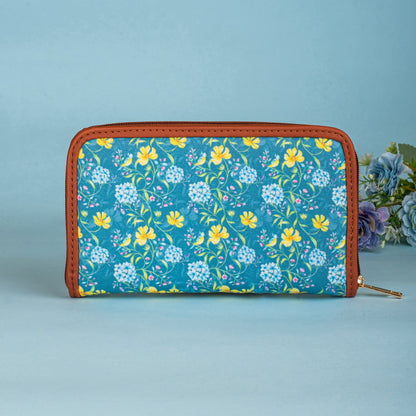 Vintage Blooms Zipper Wallet