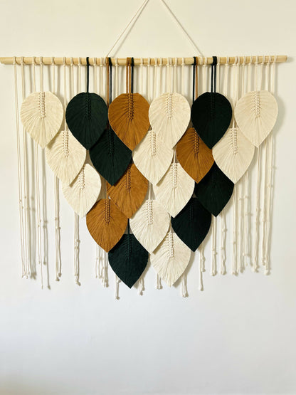 Grand Feathers Macrame Wall Hanging - 4 ft