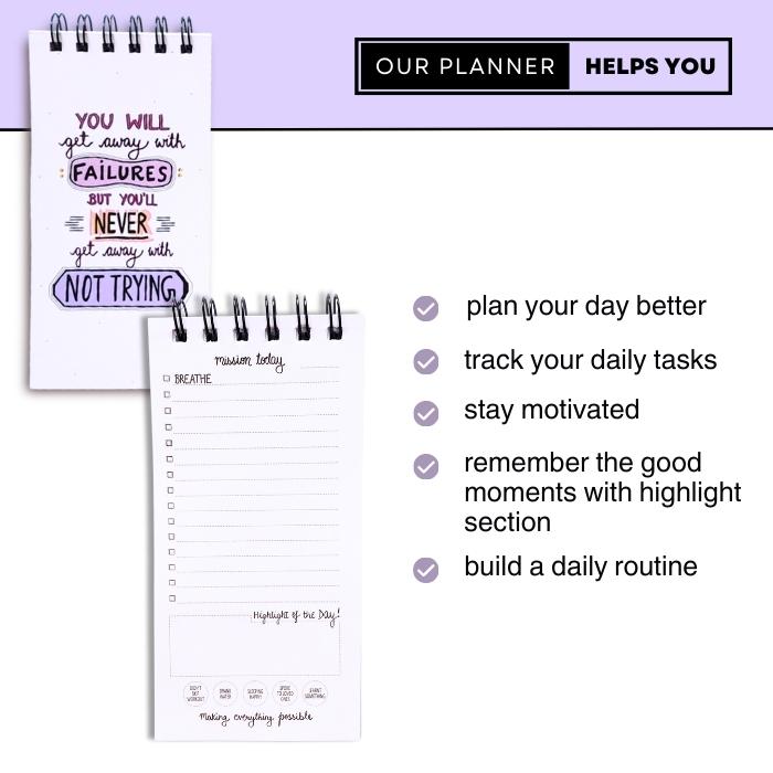 Its OKAY to Fail | Daily Planner