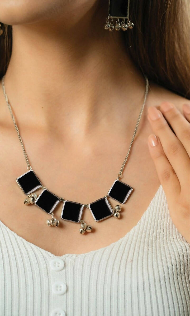 Square Long Necklace