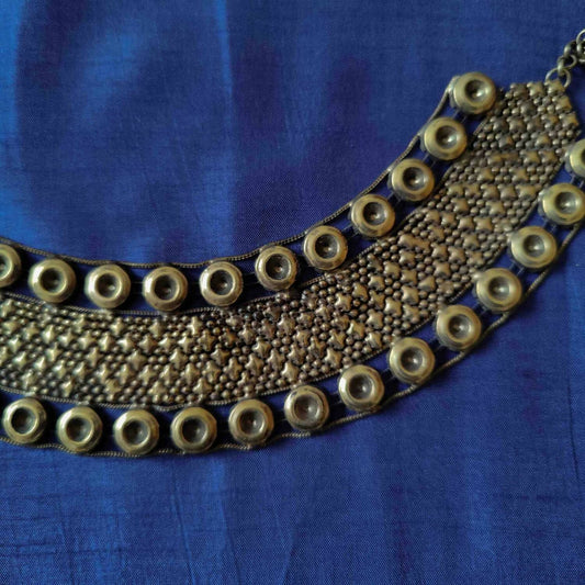 Gold Studded Collar Necklace