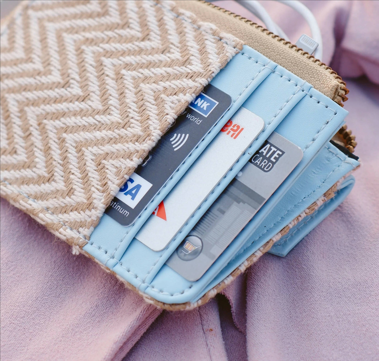 Cool Blue Envelope Wallet