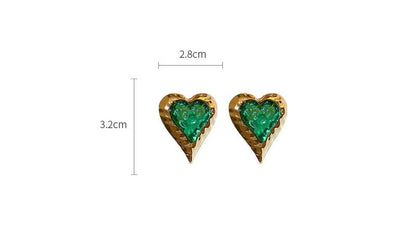 Candy Heart Studs