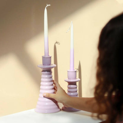 Ombre Candles and Coil Holder Set