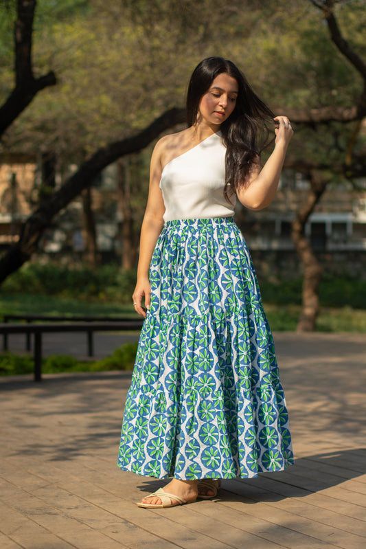 Poppy Skirt- Cotton Printed Skirt