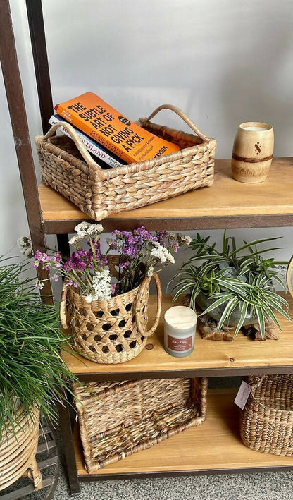 Water Hyacinth Square Tray