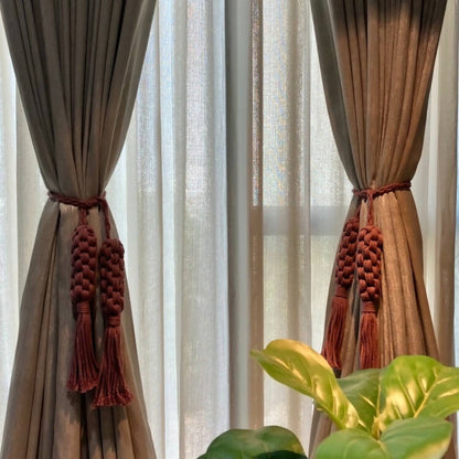 Crown Knot Curtain Tie-backs