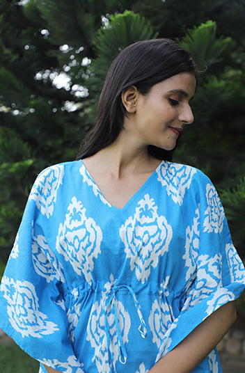 Chamelli Hand Block printed Kaftan Jammies