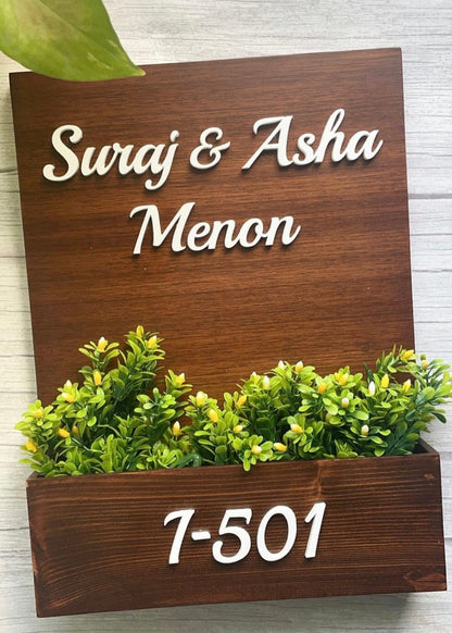 Planter Name Sign