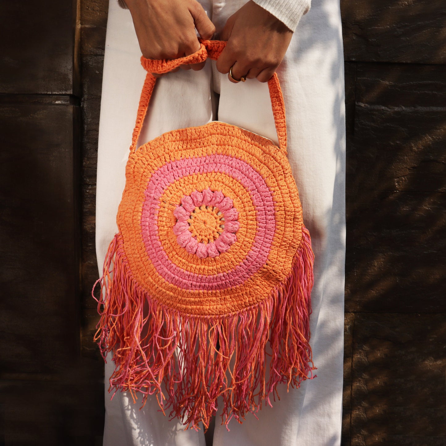 Dreamcatcher crochet sling bag 02