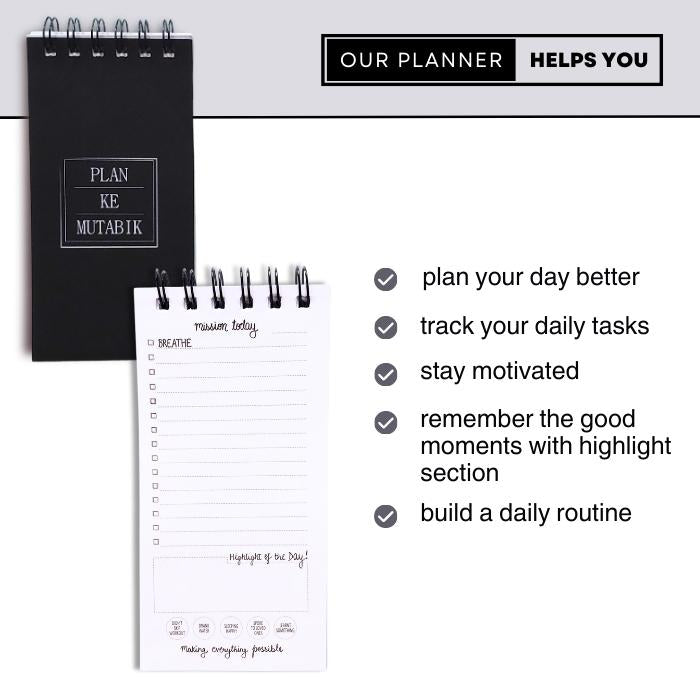 Plan ke Mutabik | Daily Planner