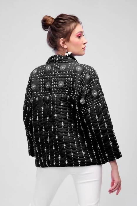 Zayla Thread Embroidered Jacket