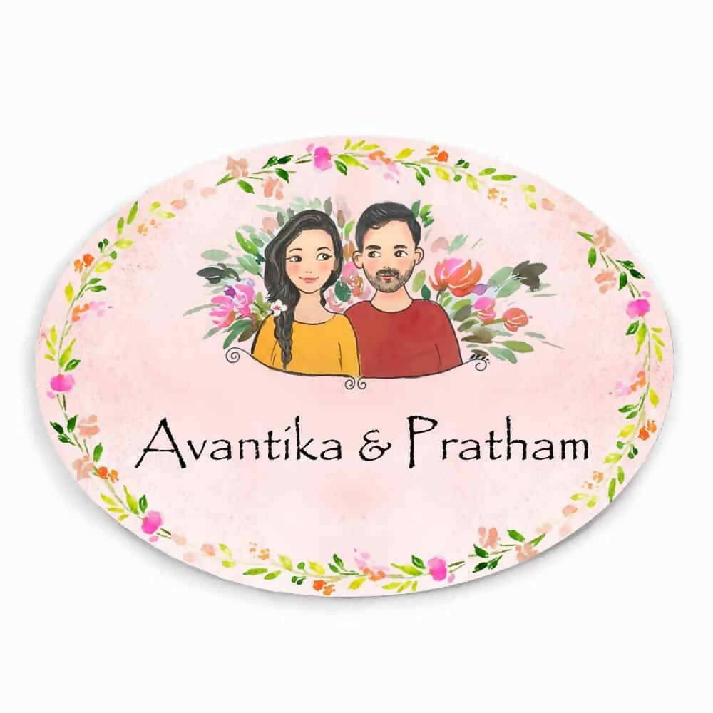 Customized Name Plate - Couple together Name Plate