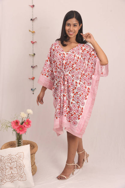 Fuchsia Floret Kaftan