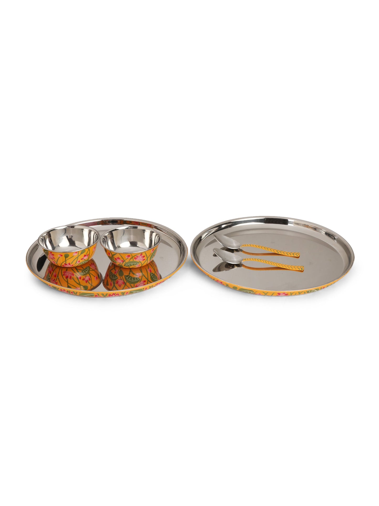 Lotus Pichwai Thali Set (Set of 6)