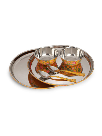 Lotus Pichwai Thali Set (Set of 6)