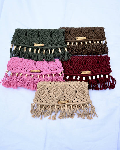 Macrame Clutch Sling Bag