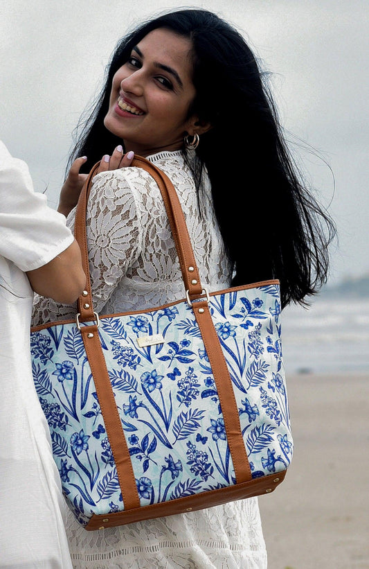 Indigo Delight & Forest Spice Tote Bag