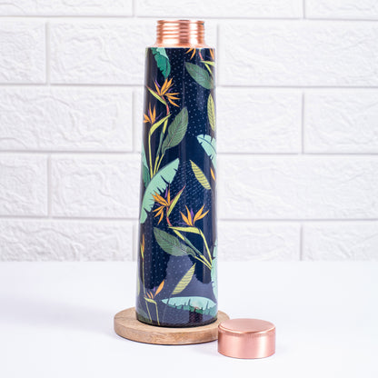 Birds of Paradise Copper Bottle