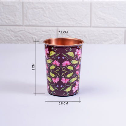 Summer Florescence Copper Tumblers (Set of 2)