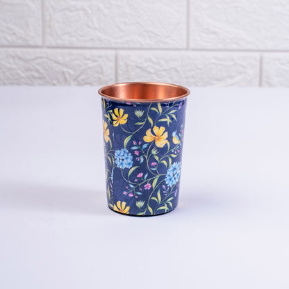 Vintage Blooms Copper Tumblers - Set of 2