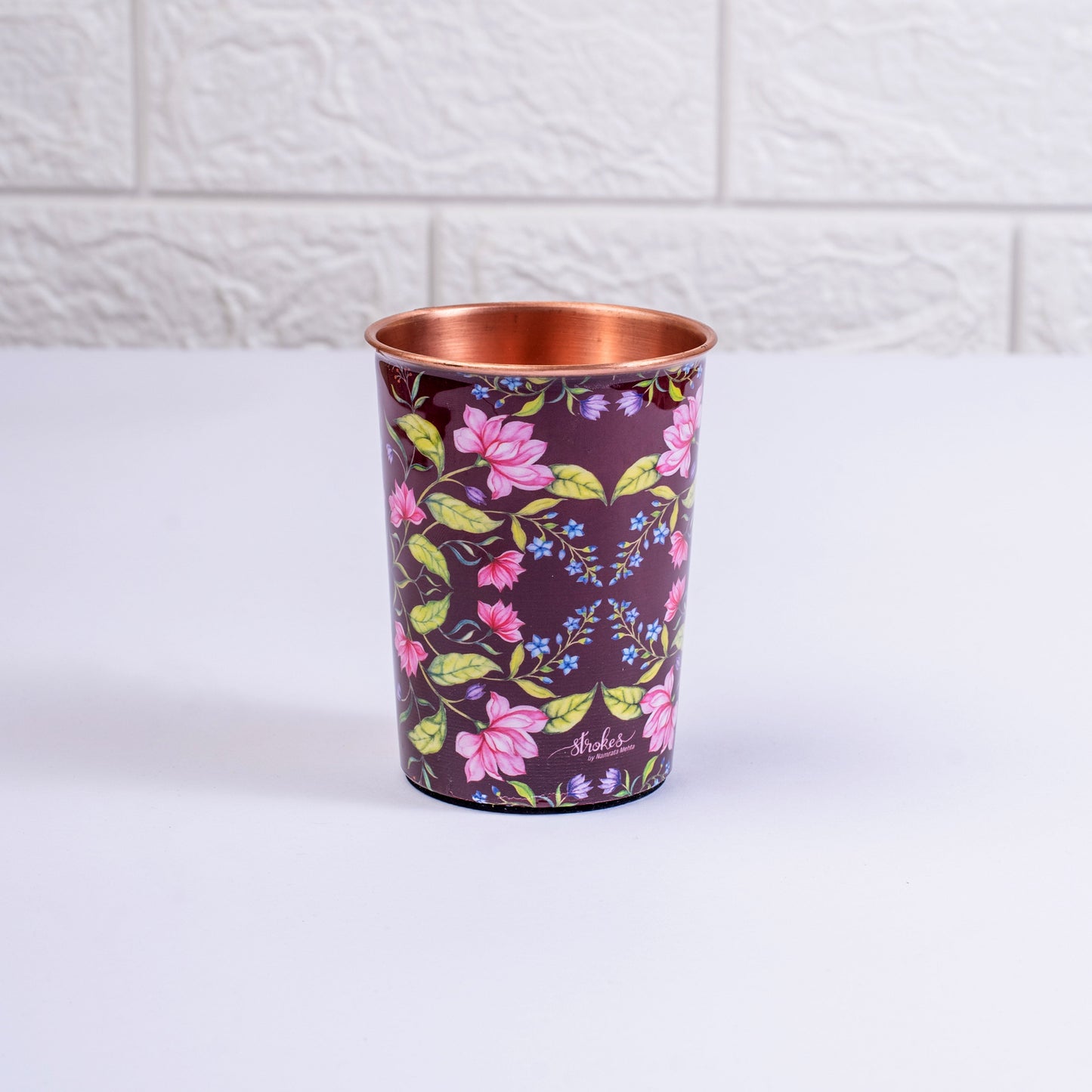 Summer Florescence Copper Tumblers (Set of 2)