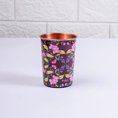 Summer Florescence Copper Tumblers (Set of 2)