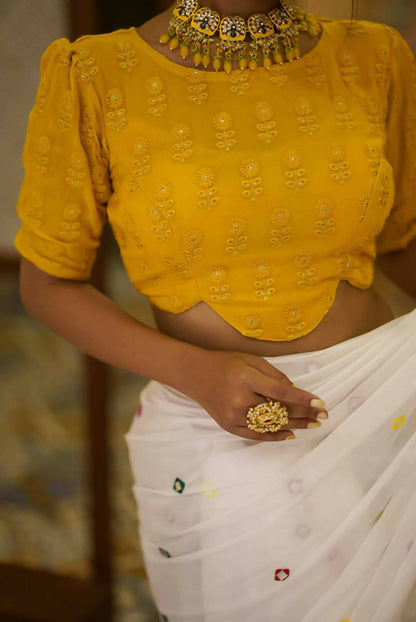 Yellow Pearl Blouse