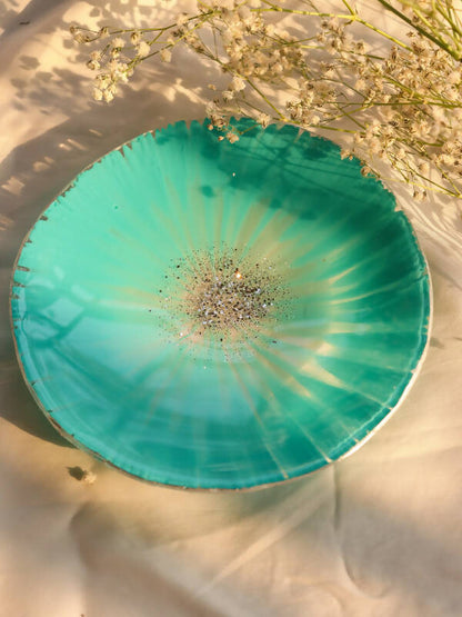 Teal Trinket Bowl