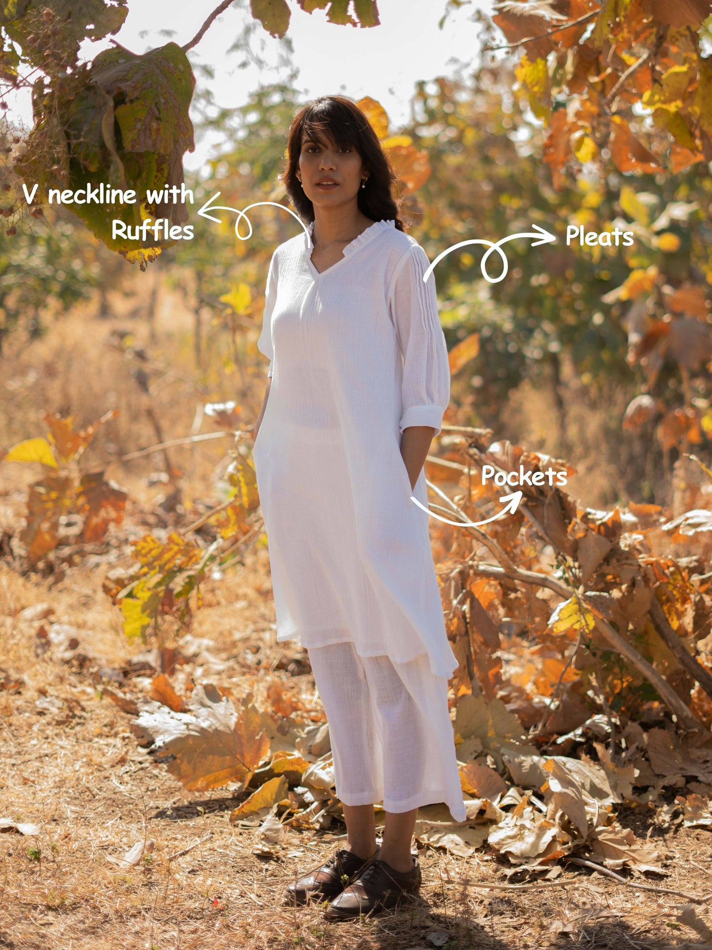 Lily White Kurta Set